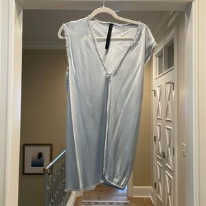 Jaga blue rayon sleeveless top